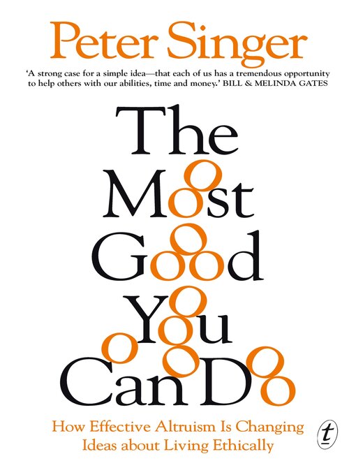 Title details for The Most Good You Can Do by Peter Singer - Available